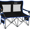 Camping Chairs Oversized Camping Chair Portable Lawn Chair Double Camping Chair for Adults Heavy Duty Folding Chair Support 700LBS with Big Side Organizer Pockets for Camping/Car Trunk/Beach/Campfires 