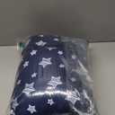 Moonsea Toddler Nap Mat with Pillow and Fleece Minky Blanket Navy, Lightweight and Soft Perfect for Toddlers Preschool, Daycare, Travel Sleeping Bag for Girls, 21" x 50" Fit on a Standard Cot