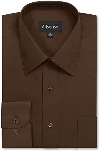 Allsense Men’s Regular-Fit Long-Sleeve Dress Shirt 3XL