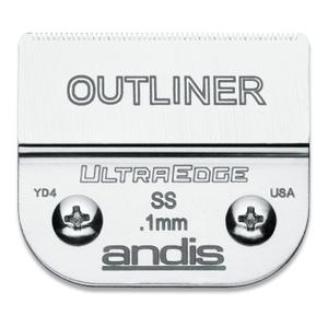 Andis 64160 UltraEdge Carbon-Infused Steel Detachable Outliner Blade, .1mm Cut Length