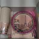Paris Theme Party Decorations Supplies - Paris Eiffel Tower Decorations Tableware, Paper Plate, Cup, Napkin, Tablecloth, Cutlery, for Birthday Baby Shower Weddings Party | Serves 24