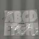 117 Pcs Bulletin Board Letters Large Letter Stickers 4 Inch Self Adhesive Vinyl Waterproof Alphabet Stickers for Poster Board Letters Mailbox Classroom School Home Decor (12, White)