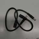 Black 6.5x4.4mm Extended Line Power Cable 6.5x4.4mm for Notebook Short Extension Cord 18AWG 120W Black 6044 Power Supply Cord Power Cords Cables (30cm) (Pack of 2)