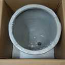 Kante 18 Inch Dia Round Concrete Planter, Indoor Outdoor Large Plant Pot with Drainage Hole and Rubber Plug for Home Patio Garden, Weathered Concrete