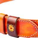 9 x 1.5 "(38mm-40mm) Belt Loop Keeper Leather Loop Keeper Men Belt Buckle Accessories Hand Made Leather (Brown)