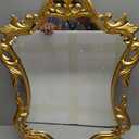 Gold Baroque French Vintage Wall Mirror- 17 * 26.5in Decorative Mirror for Bathroom, Bedroom, Living Room, Hallway
