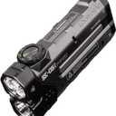 LOOP GEAR SK05Pro Flat LED Flashlight with 8000mAh Power Bank,Sidelight Flashlight Combines Floodlight & Spotlight,4360 High Lumens,Rechargeable,Magnetic Tail,IP68 Perfect for Camping,Outdoor (Grey)