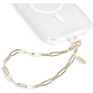 Case-Mate Phone Charm with Champagne Link Chain - Detachable Lanyard, Hands-Free Wrist Strap, Adjustable Phone Strap Grip for Women - iPhone 17 Pro Max/16 Pro Max/15/14/13/S25 Ultra/S24 - Champagne