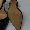 Closed Toe Slingback Heels Wedding High Stiletto Heel for Women 3.3 Inch Ankle Strap Pointed Toe Pumps Prom Dress Bride Shoes for Dinner Party Sexy (9, Black Patent)