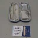 Joyreal Rechargeable SensoryBuzz Oral Motor Vibration Kit with 7 Textured Silicone Heads - 4 Modes Vibrating Teether Autism Sensory Products for Speech Therapy, Stimulate Self Feeding, Sensory Needs