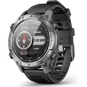 2026 AI Smart Watch with Standalone GPS & Offline Maps, 5ATM Waterproof, 1.43" AMOLED, 21-Day Battery, 178 Sports Modes, Compass, Heart Rate/SpO2/Stress/Sleep Monitor, for Android iOS Men Women Black