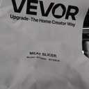 VEVOR Commercial Meat Slicer 300W Electric Cutter 10" Carbon Steel Blade