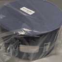 Dinner Plates Storage Container - Hard Shell China Organizer with Dividers - Holds 12 Plates of 10" - Durable & Stackable Storage Box for Seasonal Dishware Protection - Denim Blue