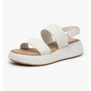 Rihero Women's Comfortable Walking Sandals Casual Summer Outdoor Open Toe Low Flatform Platform Wedge Sandals 6