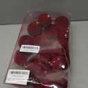 RoseCraft 30PCS Burgundy Velvet Christmas Ball Ornaments Set, 60MM/2.3Inch Shatterproof Flocked Ornament for Christmas Tree Hanging Holiday Valentine's Day Party Xmas Decorations