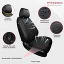 FREESOO for Honda CRV Seat Covers 2023-2026 Full Set, Custom Fit, 4Layer Waterproof, Breathable Faux Leather, Durable Car Seat Protector for EX/EXL/LX/Sport/Sport Touring/TrailSport (Black)