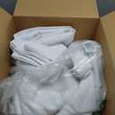 Fitable White Tablecloths for Rectangle Tables, 6 Pack - 70 x 120 Inches - Reusable and Washable Table Clothes for 6-8 Ft Tables, Polyester Fabric Table Covers for Wedding, Party, Banquet