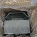 Outdoor Electrical Outlet Box, Dual 20 AMP WRTR GFCI Outlets, Weatherproof Outside Receptacle Box with All Metal 3R Enclosure, Lockable Outlet Cover for Outdoor Power, ETL Listed