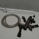 Aquarium Vacuum Gravel Cleaner Adjustable, Aquariums Siphon Fish Tank Cleaner, Manual Python Water Changer with Air Push Button, Fishtank Vacuums Cleaning Kit for Suck Manure Wash Sand