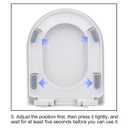 2 x Toilet Seat Bumper (Upgrade 3.0) Bidet Seat Bumpers with Strong Buffer and Adhesive Function for Bidet Attachment - Keep Your Toilet Seat More Secure and Comfortable!(4 Pieces)