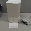 Pharata Humidifiers for Bedroom Home, 3.5L Top Fill Air Cool Mist Humidifiers for Baby Large Room Indoor Plants Nursery, Night Light, White