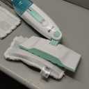 Shark Steam Mop with 2 Machine Washable Dirt Grip Pads, Removable Water Tank, Lightweight, Steam Cleaner for sealed Hard Floors, Marble, Stone, Hardwood, Tile, Laminate, White/Seafoam, S1000