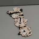 Qunclay 4 Pcs Safari Animal Wall Hooks for Kids, Wooden Jungle Baby Safari Nursery Decor Hooks, Cute Lion Zebra Giraffe Hanger for Childs Nursery Bathroom Bedroom Home Decor