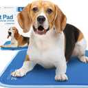 The Green Pet Shop Cool Pet Pad - Small, Blue - Self-Cooling, Pressure Activated Mat for Dogs & Cats from 9-20 lbs - Non-Toxic Gel, No Water Needed