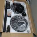 Fanbulous 60 Inch Farmhouse Fandelier Ceiling Fans with Light, Crystal Ceiling Fan Chandelier with 6 Speeds, Quiet Reversible Noiseless DC Motor, 3CCT, Indoor Ceiling Fan for Living Room Bedroom, Missing Parts