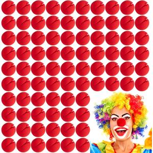 Vinsot 200 Pcs Red Clown Noses Cosplay Foam Clown Circus Nose for Halloween Christmas Mardi Gras Carnival Costume Party Dress up