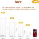 Sandraheer 48 Pack Clear Glass Cylinder Vases 5 7 9 12 Inch for Centerpiece