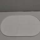 KPWACD Dog Food Mat Anti-Slip Bowl Mats for Food and Water, High-Lips Waterproof Pet Placemat Prevent Messy Spills to Floor, Silicone Puppy Feeding Trays for Large Medium Small Dogs Cats (Many Paw - 18"x12", Cream)