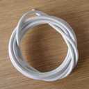 2 x White Curtain Wire Hanging Cord with Self-Adhesive Hook and Eyes for Net Curtain Rods (4 Meter)