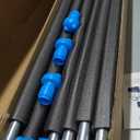 Zoomster Trampoline Replacement Enclosure Poles with Clamp and Hardware Fits 6 Straight Poles Trampoline (No Tool Needed. Can be Assembled by only one Adult)