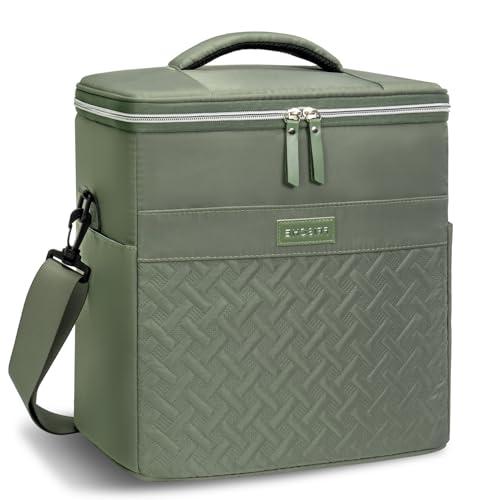 Stillithou Insulated Cooler Bag for Men Women, 45 Cans Large Capacity Waterproof Coolers, Soft Portable Cooler Box for Beach Travel Camping Picnic Work, Green