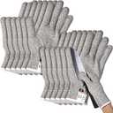 Potchen 4 Pairs Cut Resistant Gloves Level 5 Protection Cutting Anti Cut Gloves for Kitchen Fish Slicing and More (Medium)