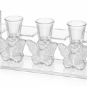 3pcs Butterfly Vase Propagation Stations: Glass Plant Terrarium with Wooden Stand for Home Office Desk Decor, Unique Gifts for Plant Lovers Women Mom 