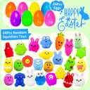 24 Pack Prefilled Easter Eggs with Squishies Toys, Easter Basket Stuffers for Kids, Party Favors, Boys Girls Easter Eggs Hunt Game Classroom Prizes Supplies