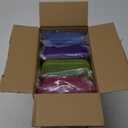 Amazon Basics 4-Pack Large Pencil Cases - Durable Plastic School Supply Pencil Box - Multi-Color Student Organization Cases for Office, College & Classroom Supplies