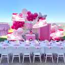 2 x Girl Basketball Sneaker Balloon Princess Shoes Mother's Day Birthday Foil Balloon Bridal Shower Tennis Sports Logo Decoration (Pink 4 Pcs)