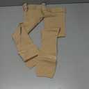 Truform 20-30 mmHg Compression Stockings for Men and Women, Thigh High Length, Dot-Top, Open Toe, Beige, Medium (Medium (1 Pair))