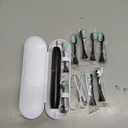 Electric Toothbrush Set, Comes with 8 Brush Heads & Travel Case,4 Modes with 2 Minutes Built in Smart Timer, One Charge for 60 Days, 42000 VPM Motor (Black)
