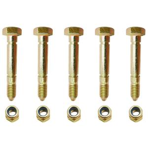 51001500 5/16" Snow Blower Shear Pin Bolts and Nuts, Fits for Ariens 510015 AM122156 AM136890 Snow throwers, Snapper 1-3865, 7091550, 7091550YP, 91550 Walk Mower (5 Packs)