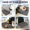 Teenyyou 2 Pcs 26" x 18" Dryer Top Protector Mat, Washer and Dryer Topper, Non Slip Waterproof Machine Cover Dust Proof Quick Drying Topper Pad for Laundry and Kitchen (Stylish)