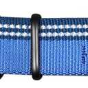 Hyhug Pets Reflective 6 FT Long Leash (Sturdy Jacquard Weave Heavy Duty Nylon Lead for Giant Large Medium Dogs Walking, Jogging,Camping and Training. (6 FT, Classic Blue) (Adjustable 6 feet)