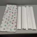 LUMIVIA Mahjong Racks with Pushers, Blue Wooden American Mahjong Tile Pushers and Racks Set of 4, with White Printed Mahjong Racks Drawstring Bag, Mahjong Accessories (19.68 Inches)