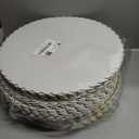 50 Pack Gold Cake Boards 12 Inch Round Disposable Cake Circle Base Board Valentine's Day Cakes Cardboard Rounds Scallop Edge Grease Proof Coated Plate for Wedding Christmas Birthday Dessert