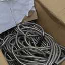 Garden Hose 25ft, Stainless Steel Heavy Duty Water Hose with 10 Function Nozzle Flexible, Lightweight, No-Kink, Pet Proof, Puncture Proof Metal Hose for Yard, Outdoor