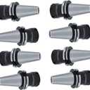 8Pcs CAT40 ER32 Collet Chuck, 2.76 Inch Gage Length Milling Tools Collet Chuck, 5/8 Inch-11 Screw Thread Chucks Tool Holder