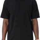 Pro Club Men's Heavyweight Cotton Short Sleeve Crew Neck T-Shirt (7X-Large, Black)